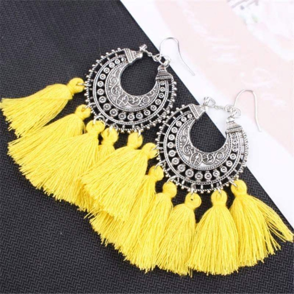 Bohemian Retro Long Tassel Earrings (New)
